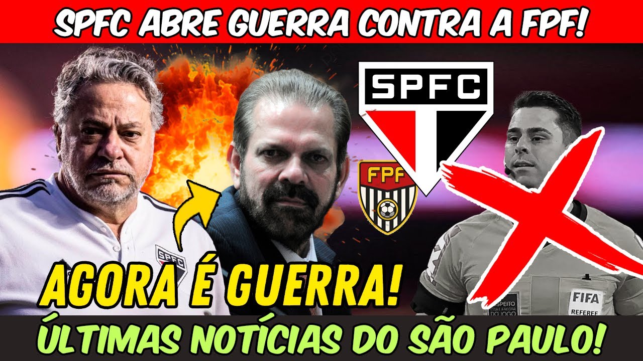 ❌FORA DO PAULISTÃO 2026! | SPFC ABRE GUERRA CONTRA FPF E TOMA ATITUDE DRÁSTICA | BASTIDORES FERVENDO