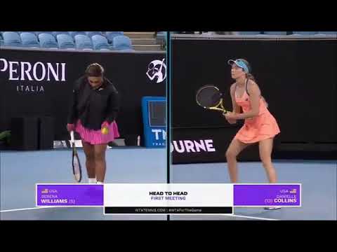 Serena williams vs Danielle Rose collins. 2021.