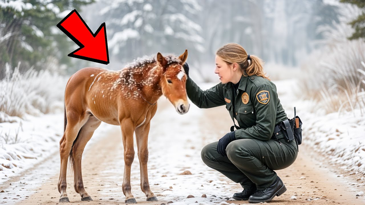 Cavalo Mustang filhote segue o guarda florestal em busca de ajuda – até descobrir a dolorosa verdade