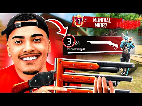 FULL RUSH SOLO vs SQUAD M1887 - FREE FIRE MOBILE