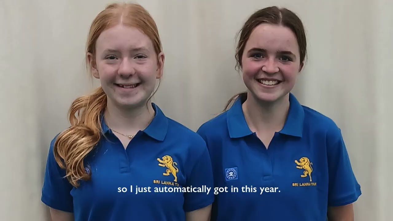 Lottie and Thea on cricket