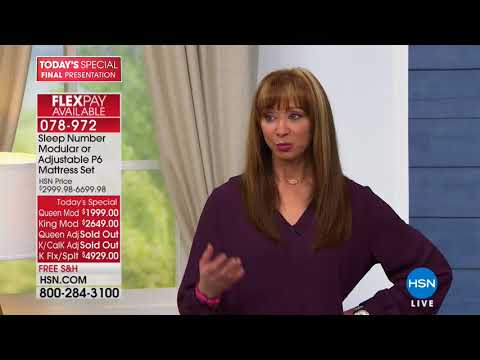 HSN | Sleep Number Mattresses Premiere 08.05.2018 - 10 PM