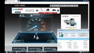 preview picture of video 'Aircel 3G Internet Speed Test After reaching fair usage limit'
