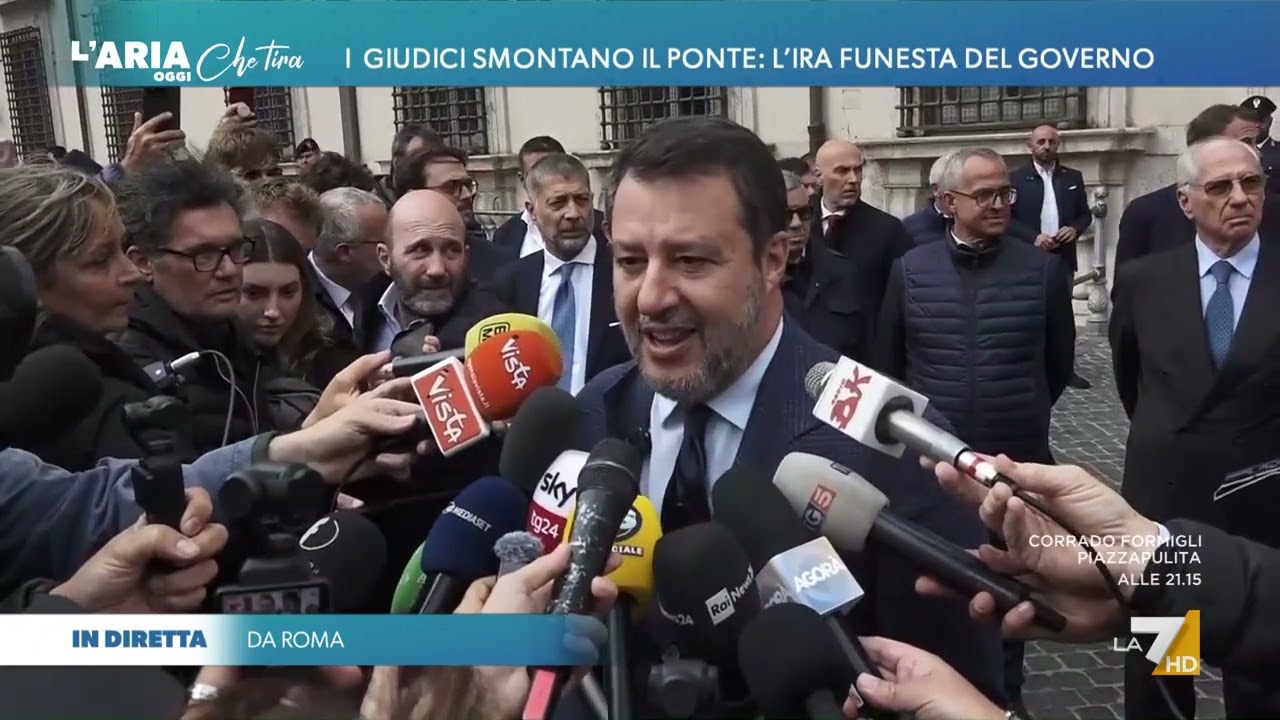 Giudici smontano il Ponte, la serenità di Matteo Salvini: "Tranquillo, determinato, si va ...