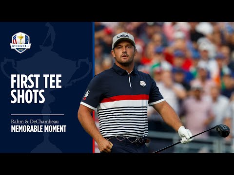 First Tee Shots | Rahm & DeChambeau's Drives | 2025 Ryder Cup