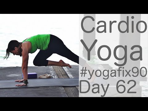 30 Minute Cardio Yoga (HIIT workout) 62 Yoga Fix 90 | Fightmaster Yoga Videos