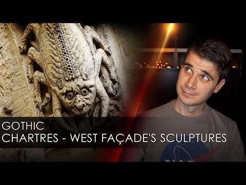 Gothic: Chartres Cathedral - West Façade Left Door's sculptures