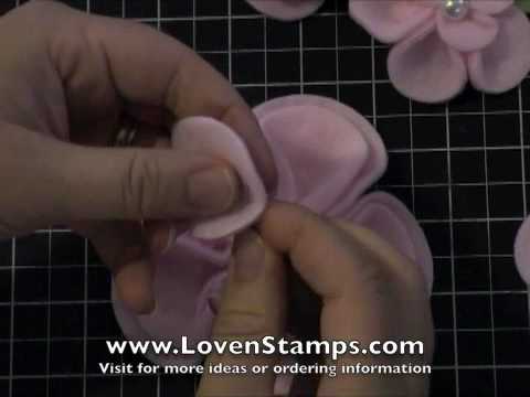 Fabulous DOUBLE Fleece Flowers: Meg's Stamping 101