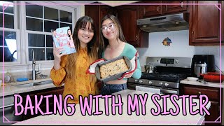 BAKING WITH MY SISTER 🍪👯‍♀️ [CC]