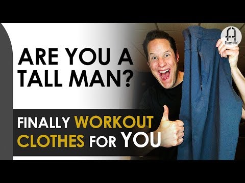 Workout clothing for tall men