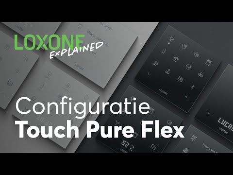 Maak je eigen drukknop met de nieuwe Loxone Touch Pure Flex