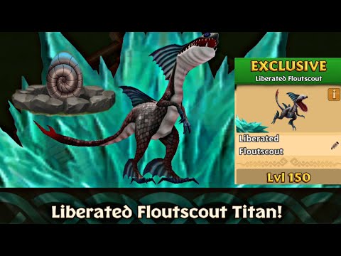 LIBERATED FLOUTSCOUT Max Level 150 Titan Mode - New Exclusive Speed Stinger - Dragons:Rise of Berk