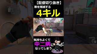 【VALORANT】敵を殲滅するジェット4キルで中二病になってしまう配信者...【#shorts】【配信切り抜き】