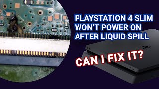 A LIQUID DAMAGED PS4 SLIM... CAN I FIX IT?