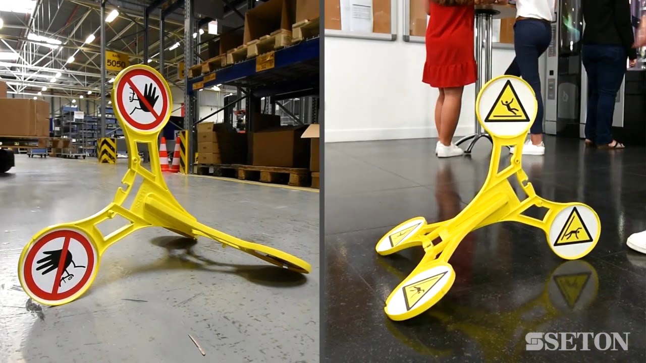 Seton 360 Floor Stand   the sign that never falls over!