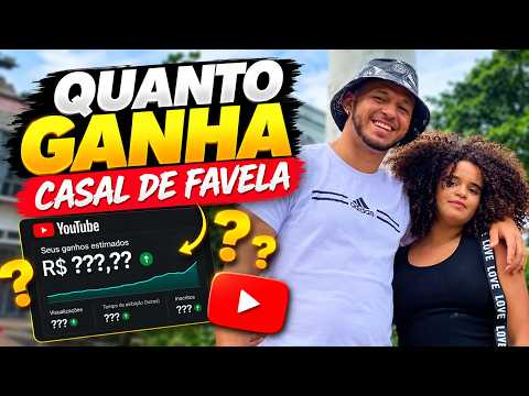 QUANTO GANHA O CANAL CASAL DE FAVELA | GANHOS REAIS 2026