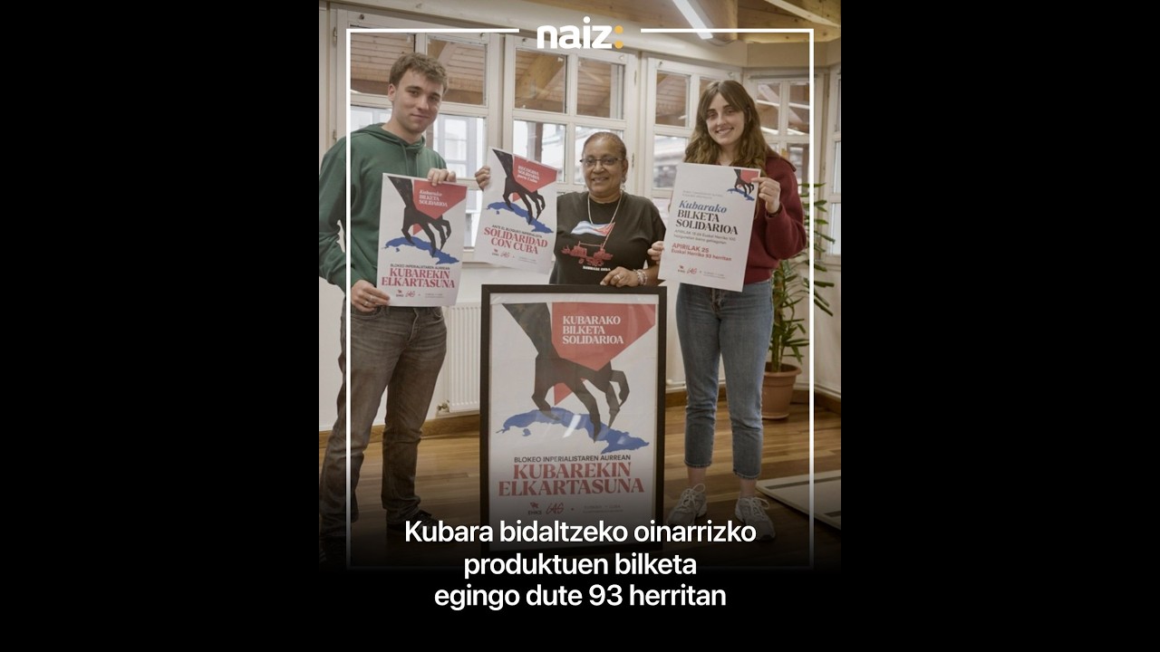 EHKS e IAS realizarán en 100 centros educativos vascos recogida de productos para Cuba