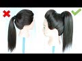 How To Make High Ponytail With Puff Puff Hairstyle Ponytail Hairstyle Cute Hairstyles