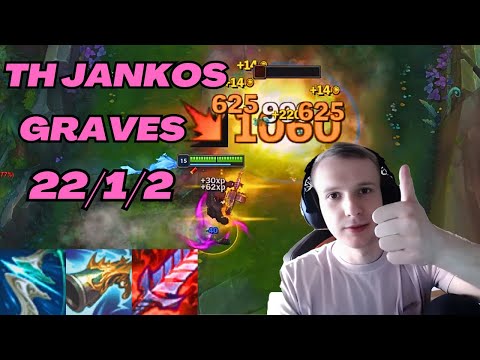 TH JANKOS PLAYS GRAVES VS POPPY JUNGLE |EUW CHALLENGER PATCH 13.10| [Full Gameplay]