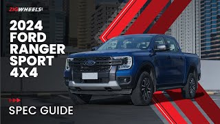 2024 Ford Ranger Sport 4x4 Spec Guide | Zigwheels.Ph