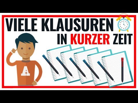 Viele Klausuren in kurzer Zeit bewältigen (7 Tipps mit 1,X-Potenzial)⌛