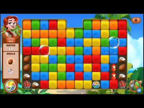 Lost Island Blast Adventure Level 862 - NO BOOSTERS 🏝️ | SKILLGAMING ✔️