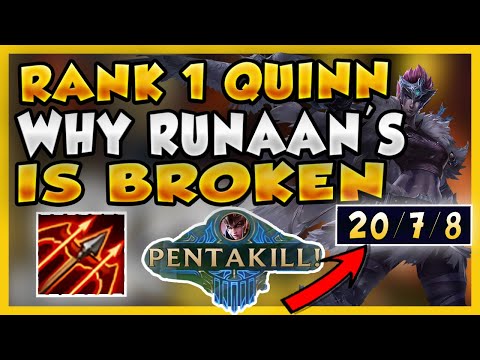 WHY THE RANK #1 QUINN BUILDS RUNAAN'S ALMOST EVERY GAME (BECOME A TEAMFIGHT GOD) - League of Legends