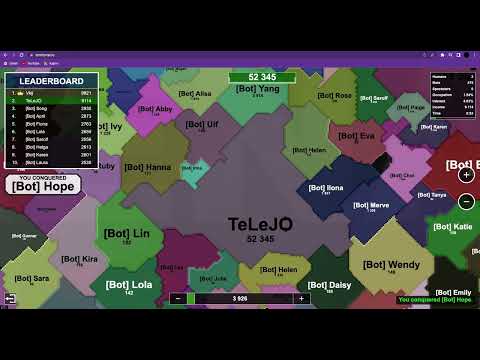 How to win top 1 player in the territorial.io by Telejo