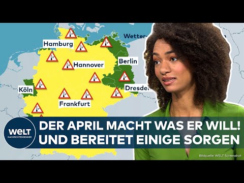 DEUTSCHLAND: Aprilwetter schlägt zu! Frostige Kälte bis Sonne satt! Eine Entwicklung macht Sorgen