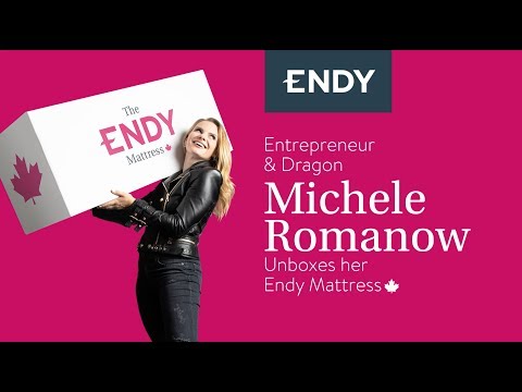 Dragons' Den Star Michele Romanow Unboxes the Endy Mattress | Endy®
