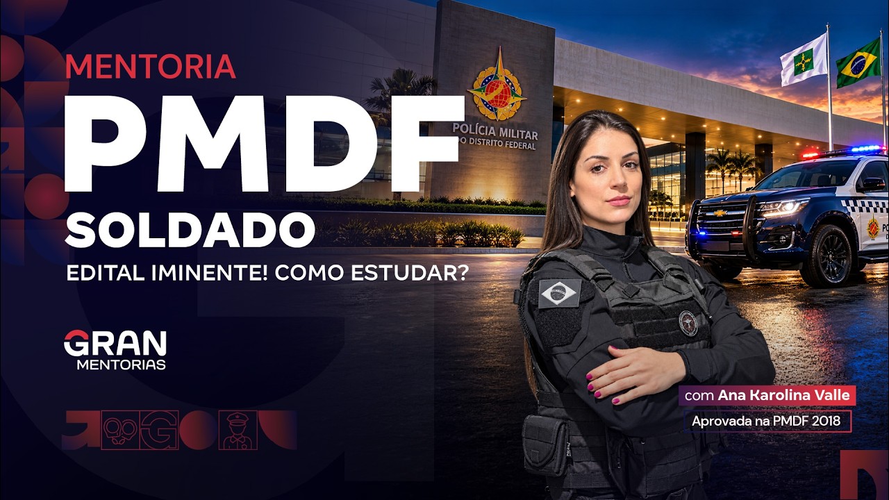 Concurso PMDF: Edital IMINENTE! Como estudar? | Com Ana Karolina