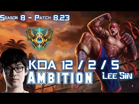 Ambition LEE SIN vs CAMILLE Jungle - Patch 8.23 KR Ranked