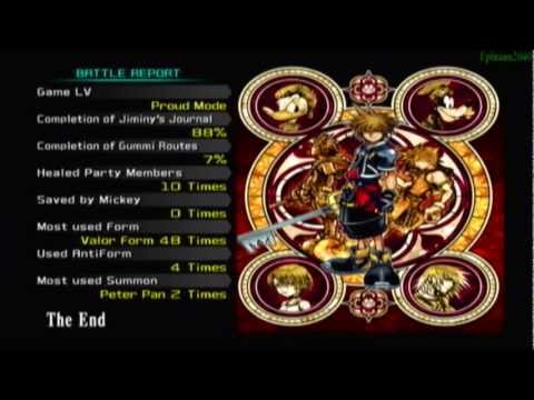 Kingdom Hearts II-Proud Mode Walkthrough-Part 129-Credits 02/Ending/Birth By Sleep