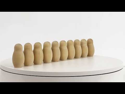 Миниатюра изображения товара Набор заготовок для творчества Брестская Фабрика Сувениров В виде матрешек / nest3_blank_x10