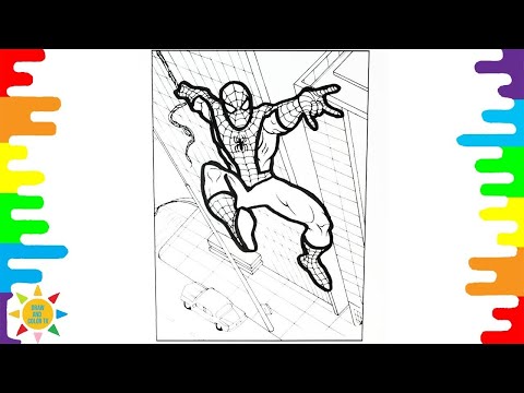 SPIDERMAN in the CITY Coloring Page|Spiderman Coloring|Jim Yosef - Firefly [NCS Release]