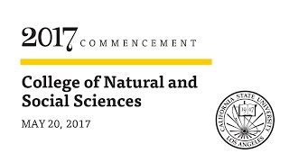 Ceremony 2  ǀ  Noon  ǀ  College of Natural and Social Sciences