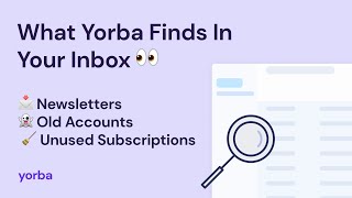 What Yorba Finds When You Scan Your Email (It's More Than You Think)