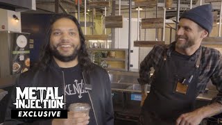 MISHA MANSOOR Of PERIPHERY And MATT ROSENBLUM Open Golden Lantern Coffee Roasters | Metal Injection