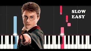Harry Potter - Theme (SLOW EASY PIANO TUTORIAL)