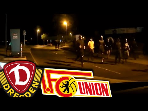 When Dresden hooligans ambushed Union families at the rest stop…