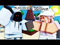 CRAZY FANGIRL Pretends To Be My GIRLFRIEND So I Did This.. (Roblox Bedwars)