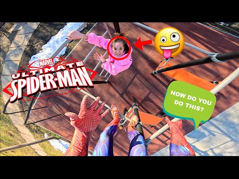 SPIDER-MAN ESCAPING CRAZY TELEPORTING GIRL IN REAL LIFE (Teleporting and funny Pov) @DumitruComanac