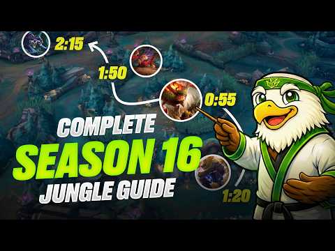 Season 16 COMPLETE Jungle Guide - FREE Challenger Jungle Course - League of Legends