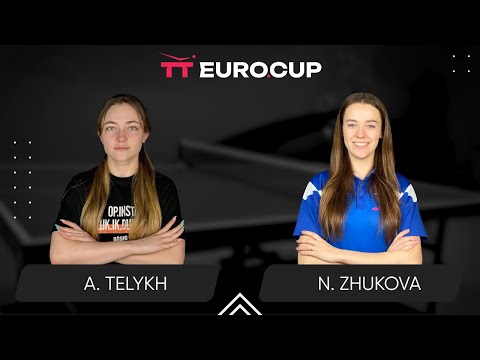 18:00 Anastasiia Telykh - Nadiia Zhukova 14.04.2025 TT Euro.Cup Women Ukraine Star. TABLE 3