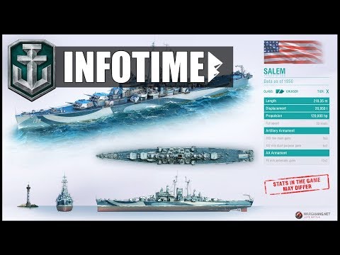 USS SALEM CA-139, TX im Supertest! - World of Warships | [Info] [Deutsch] [60fps]