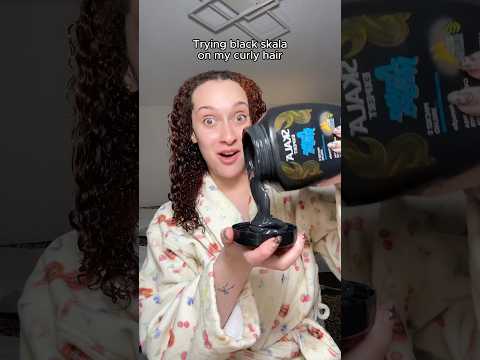 ICH VERSUCHTE SCHWARZE SKALA AUF MEINEN 3C-LOCKEN!! #curlyhair #hairstyletutorial