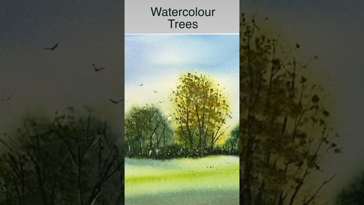 How to make painting trees easier in Watercolour