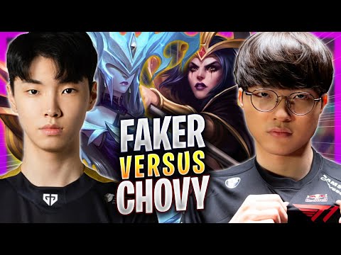 T1 FAKER vs GEN CHOVY! - T1 Faker Plays Leblanc MID vs GEN Chovy Lissandra! | Season 2023