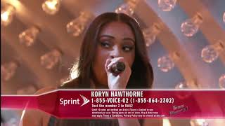 The Voice USA 2015  Koryn Hawthorne   One Semifinals