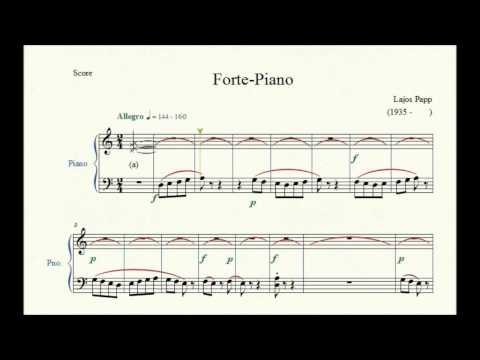 Study no. 5: Martellato & Forte-Piano - Lajos Papp - Piano Studies/Etudes 1